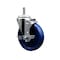 Service Caster 5'' Solid Poly Wheel Swivel 7/16'' Grip Ring Stem Caster with Brake SCC-GR20S514-SPUS-TLB-716138 - alternate 1